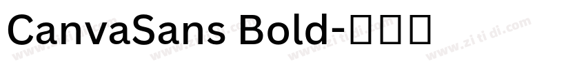 CanvaSans Bold字体转换 CanvaSans Bold字体转换